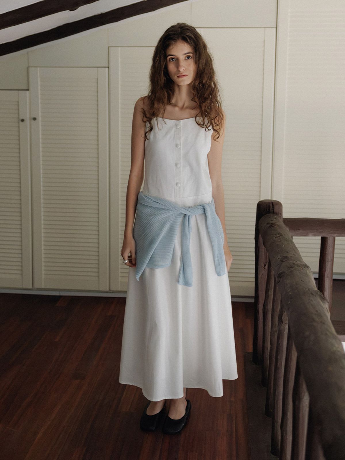 헌치(HUNCH) Low-Waist Volume Dress (2color)