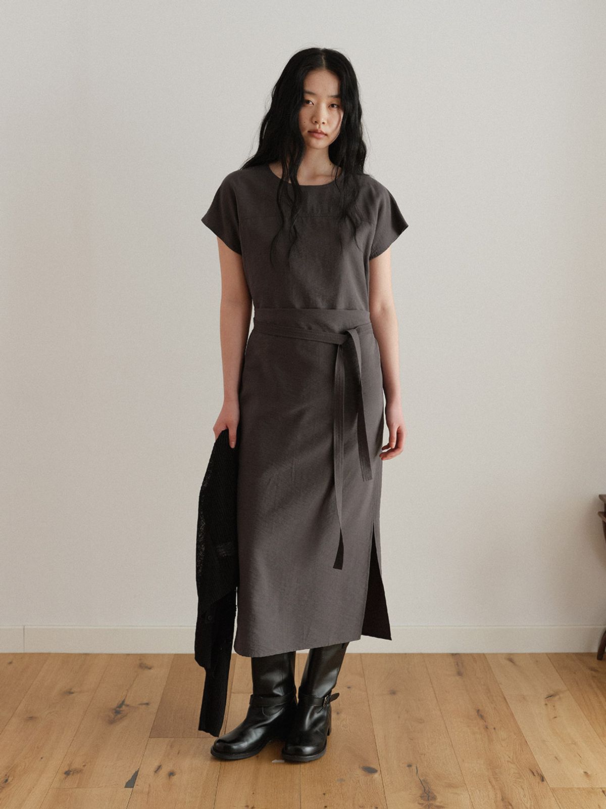 헌치(HUNCH) Fluid Belt Dress (3color)