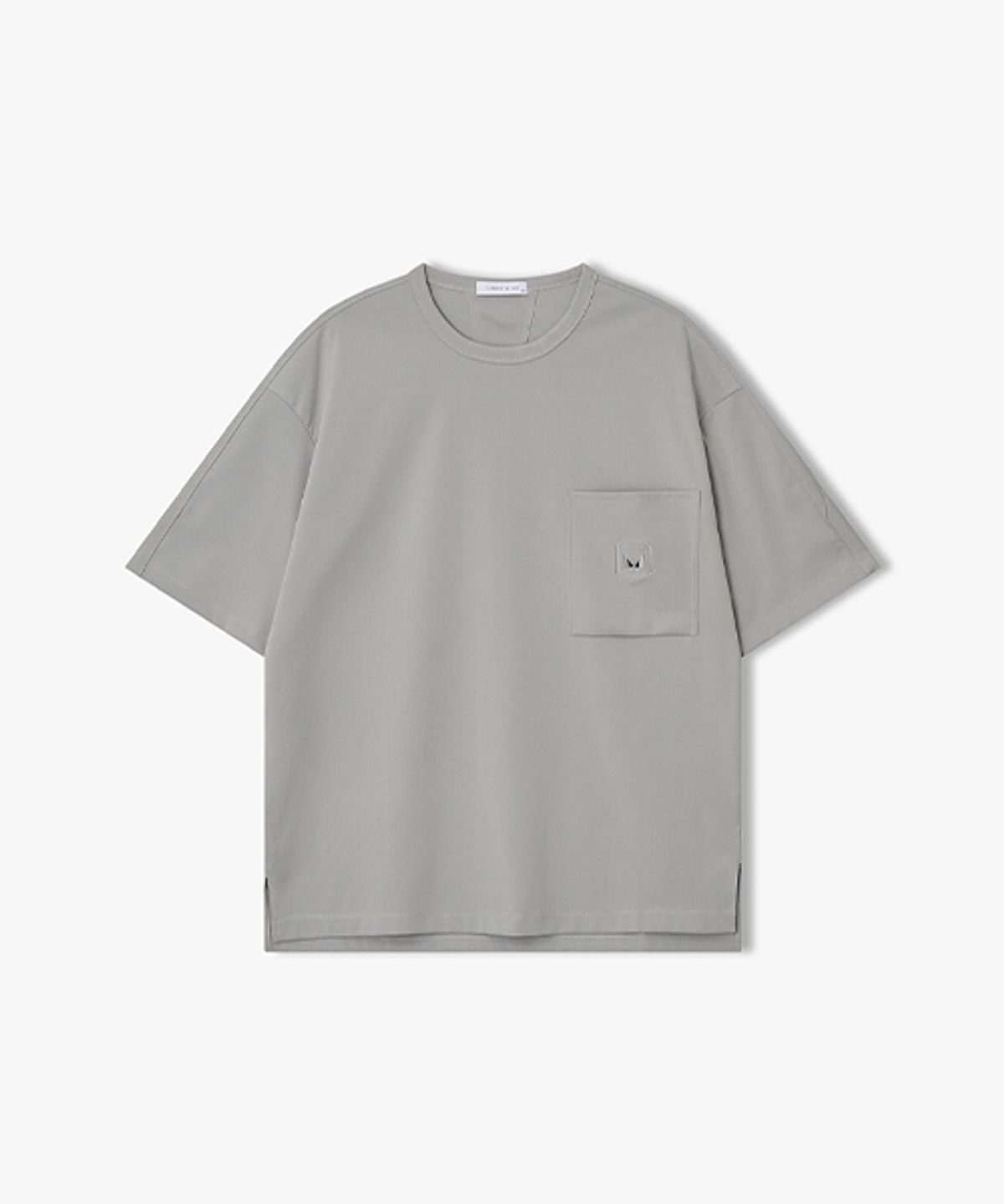 리버클래시(LIBERCLASSY) [26SS] LMM41785 그레이 세미오버핏 반팔 티셔츠