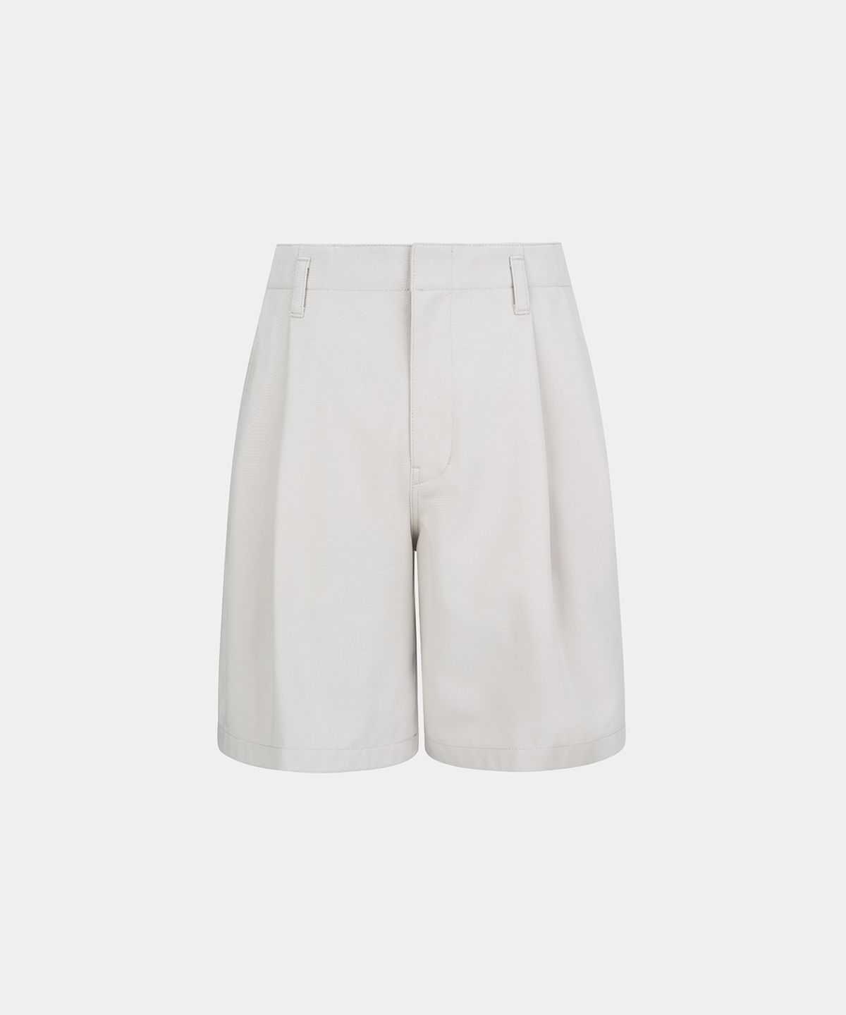 노이스(NOICE) W STRUCTURED COTTON SHORTS - CREAM