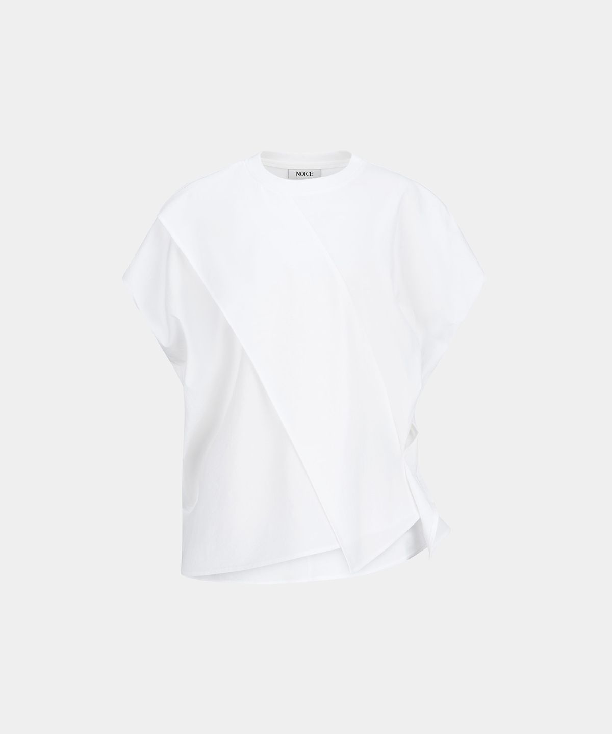 노이스(NOICE) W OVERLAY T-SHIRT - WHITE