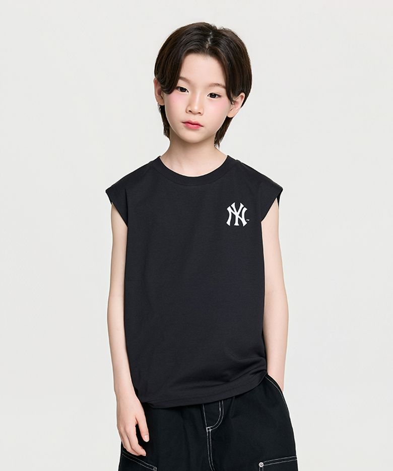 스포티브 베이직 빅럭스 민소매티셔츠 NY (Black)