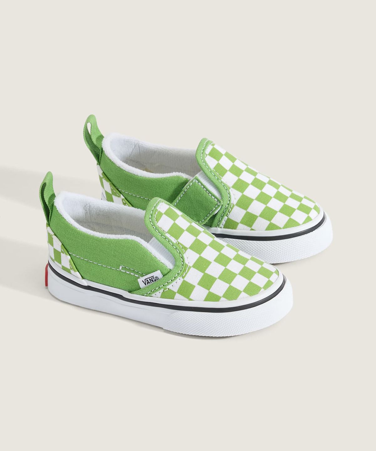 반스 키즈(VANS KIDS) 슬립온 V 토들러 - 컬러 띠어리 체커보드 / VN000D0SFPB1