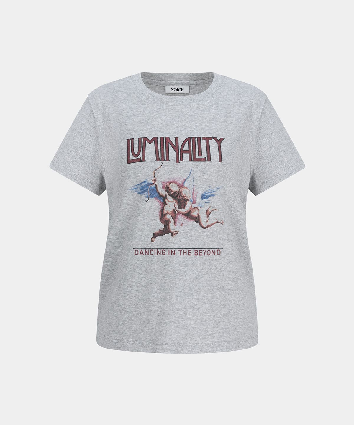 노이스(NOICE) W LUMINALITY GRAPHIC T-SHIRT - LIGHT GRAY