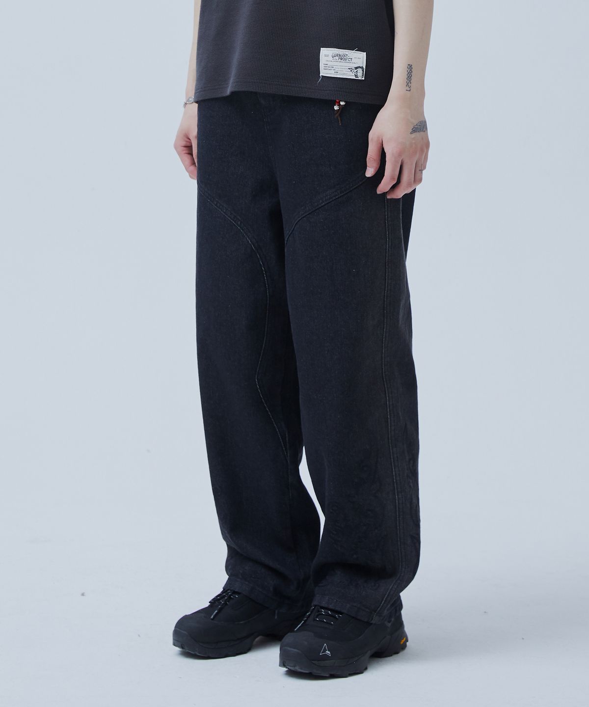 오가프(OGARP) Western Wide Pants Black