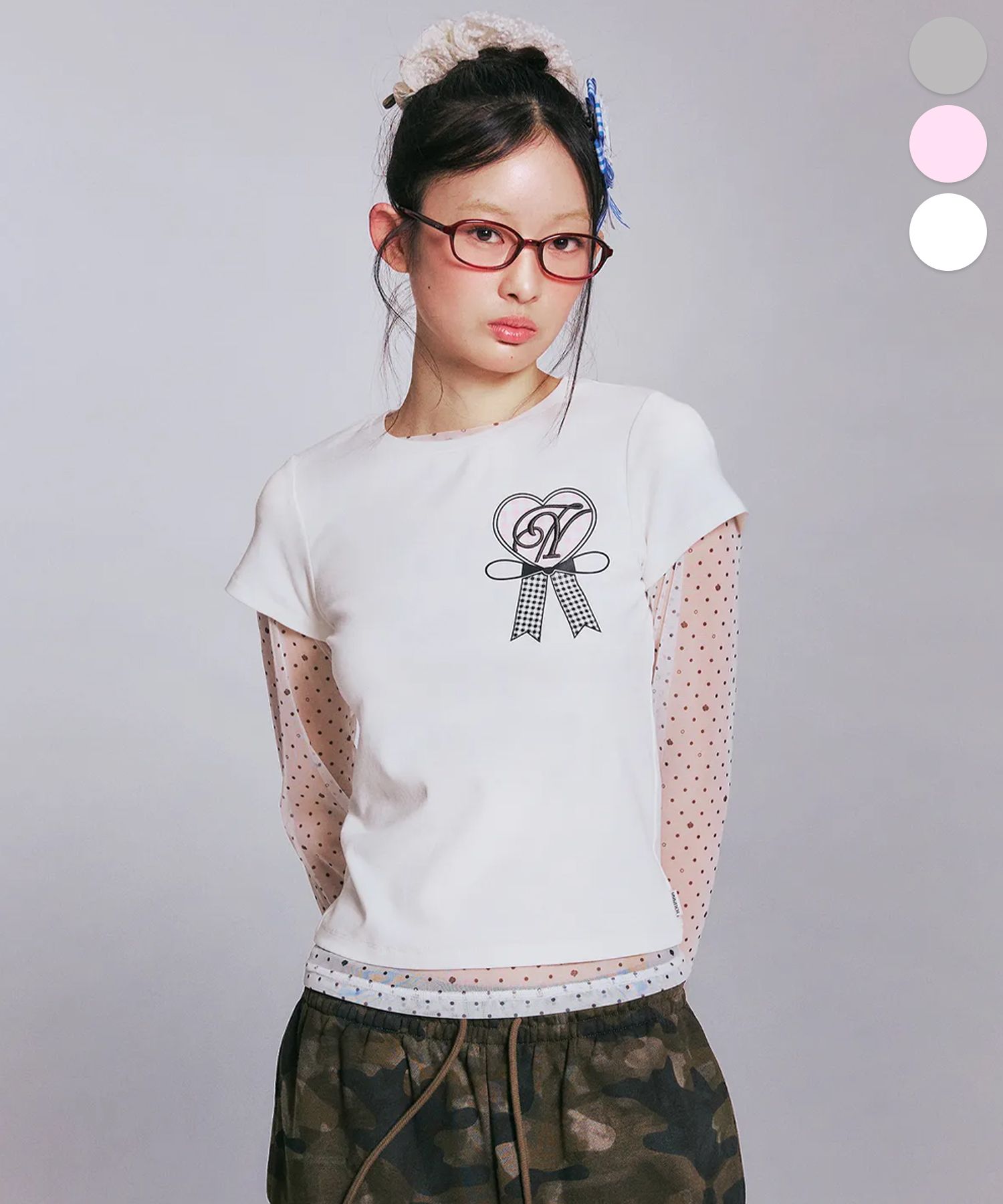 YOUHEE パーカー Musinsa 最終値下げ♡ MUSINSA公式 | YOUHEE YOUHEE RIBBON HOOD ZIP-UP MELANGE GREY