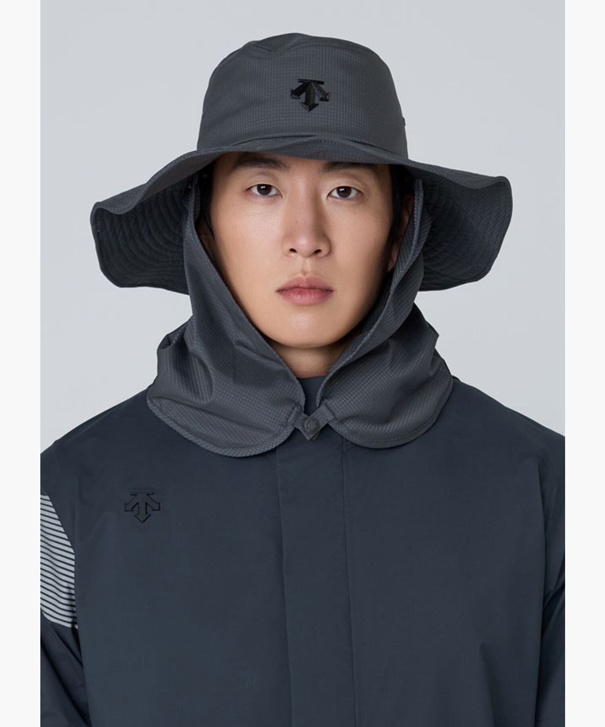데상트 골프(DESCENTE GOLF) 남성 에어홀 냉감 탈부착 버킷햇  DR22MFCP45