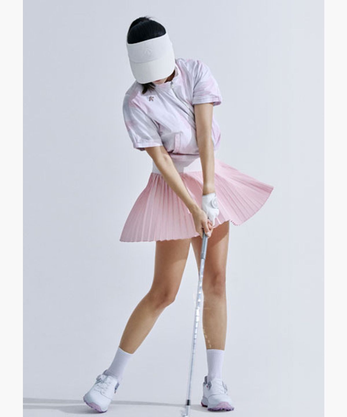 데상트 골프(DESCENTE GOLF) 여성 에어홀 플리츠 스커트  DR22WFSK42
