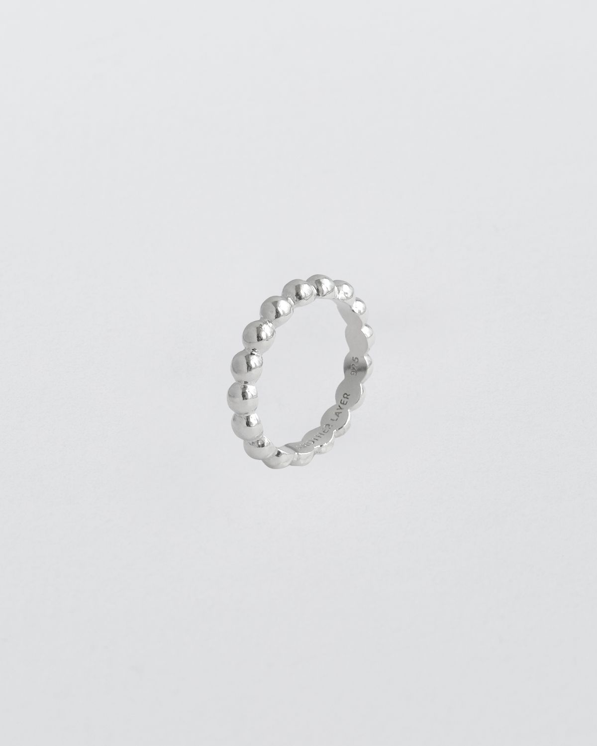어나더레이어(ANOTHERLAYER) Glossy Bubble Ring (silver925)