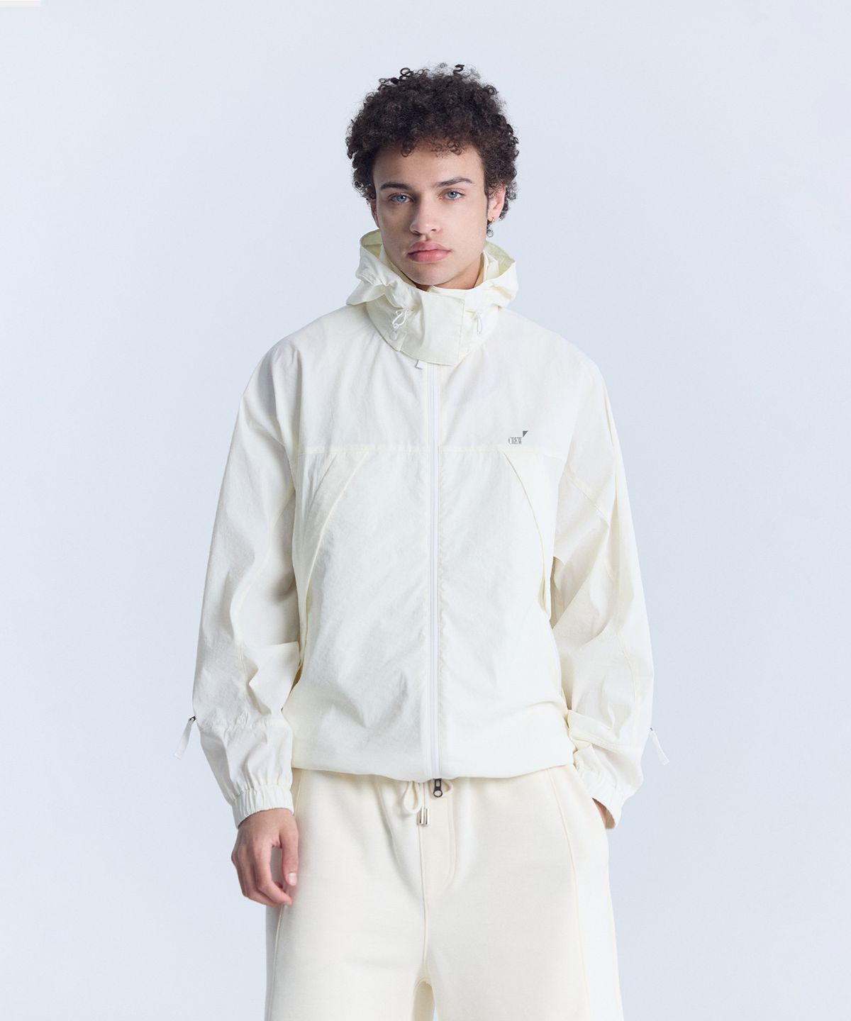 크루멤버스온리(CREW MEMBERS ONLY) AIR VENT WIND JACKET CREAM