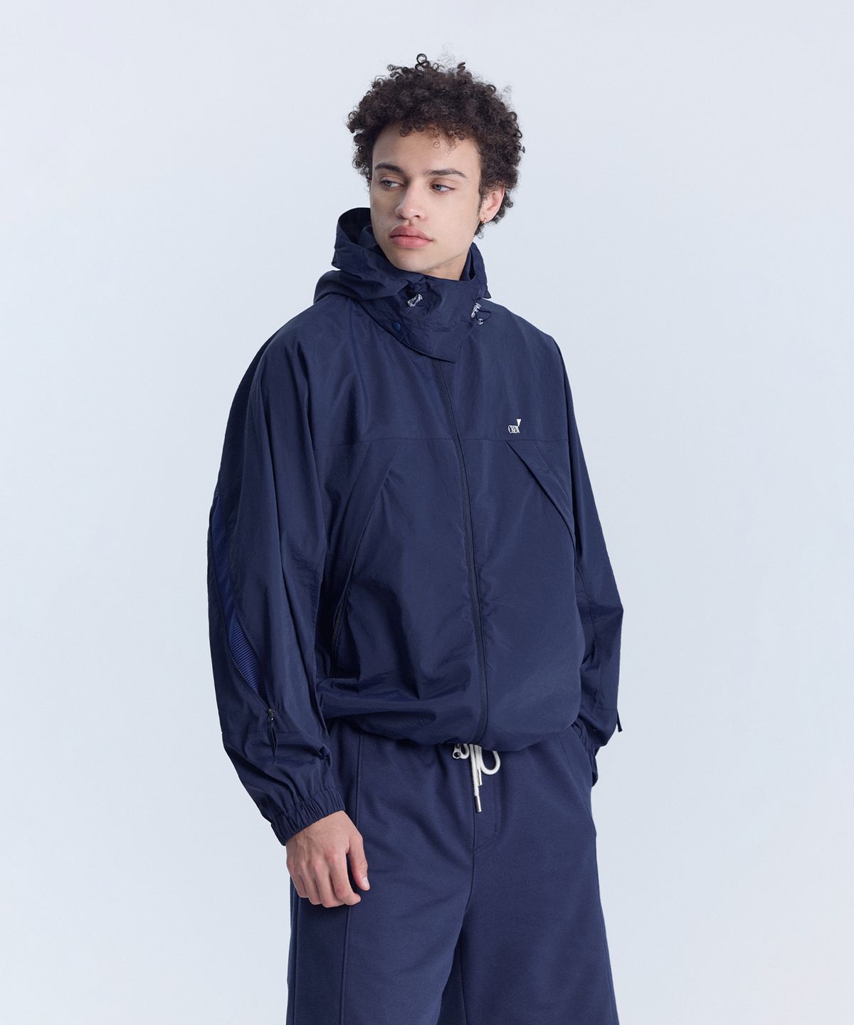 크루멤버스온리(CREW MEMBERS ONLY) AIR VENT WIND JACKET NAVY