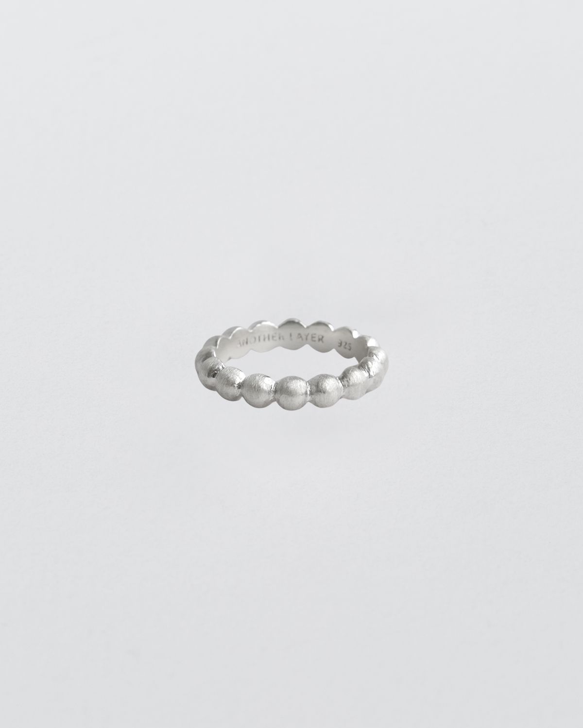 어나더레이어(ANOTHERLAYER) Matte Bubble Ring (silver925)