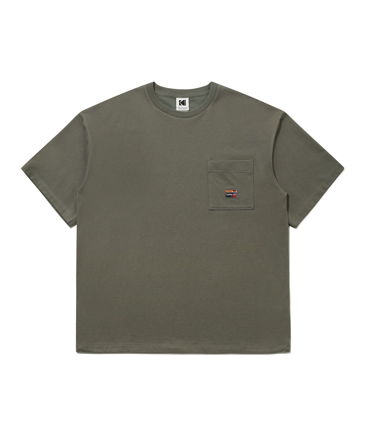 코닥(KODAK) 프레쉬 아스킨 포켓 반팔 티셔츠 KHAKI