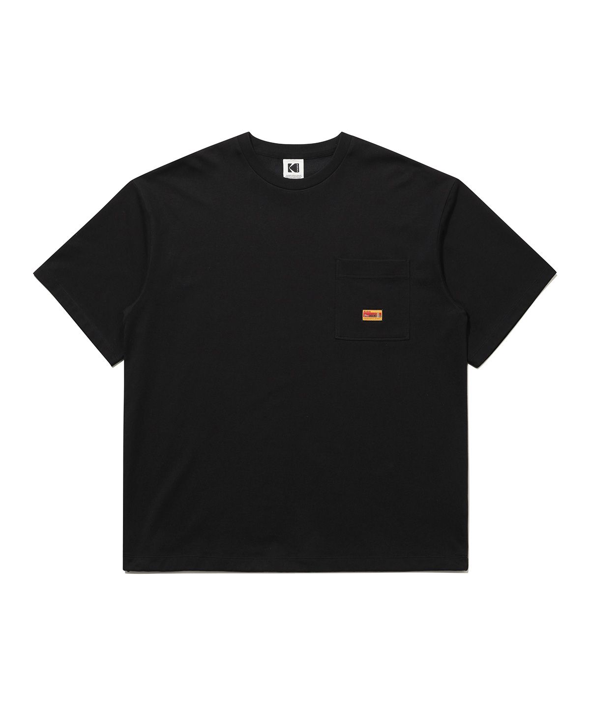 코닥(KODAK) 프레쉬 아스킨 포켓 반팔 티셔츠 BLACK