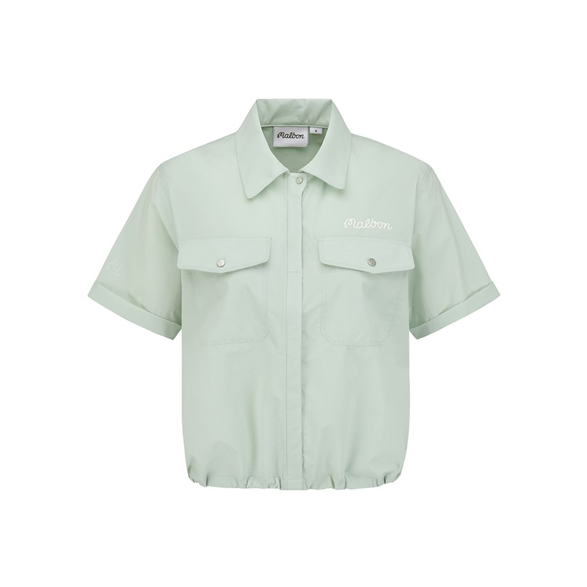 말본 골프(MALBON GOLF) 마이크로에어닷 아웃포켓 카라 피스테 LIGHT MINT (WOMAN)