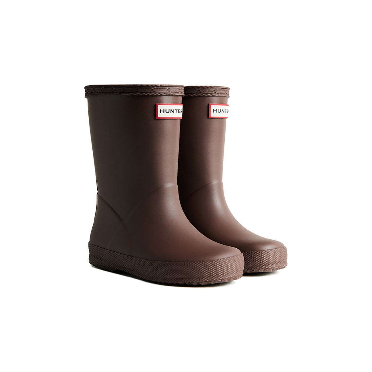 헌터 키즈(HUNTER KIDS) [KIDS] 퍼스트 클래식 레인부츠 - 브라운 KFT5094RMABRO