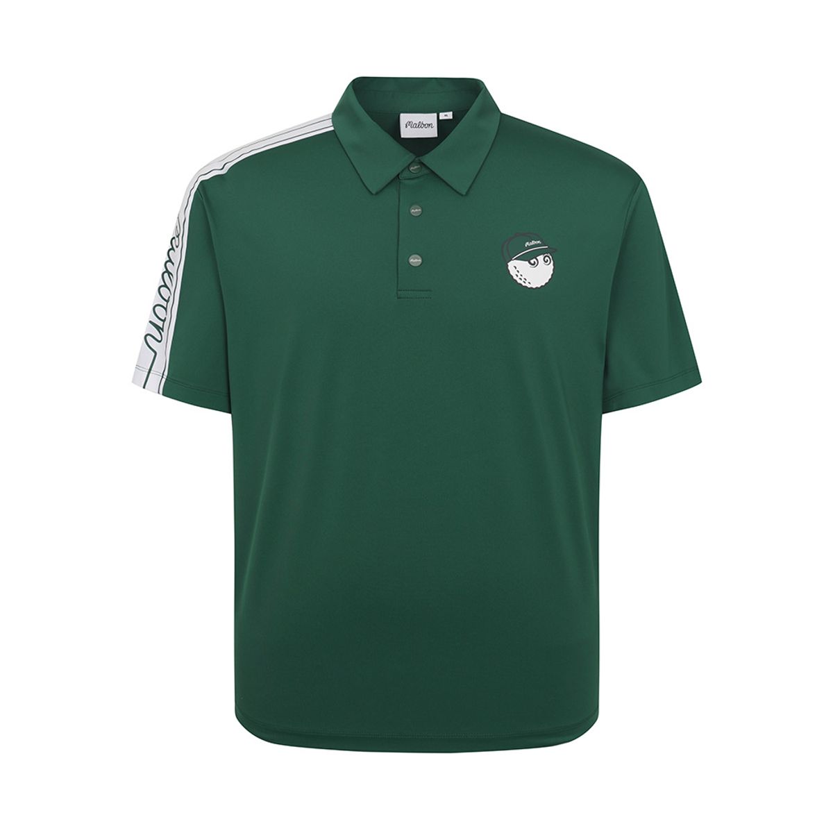 말본 골프(MALBON GOLF) 소매 원포인트 폴로 티셔츠 GREEN (MAN)