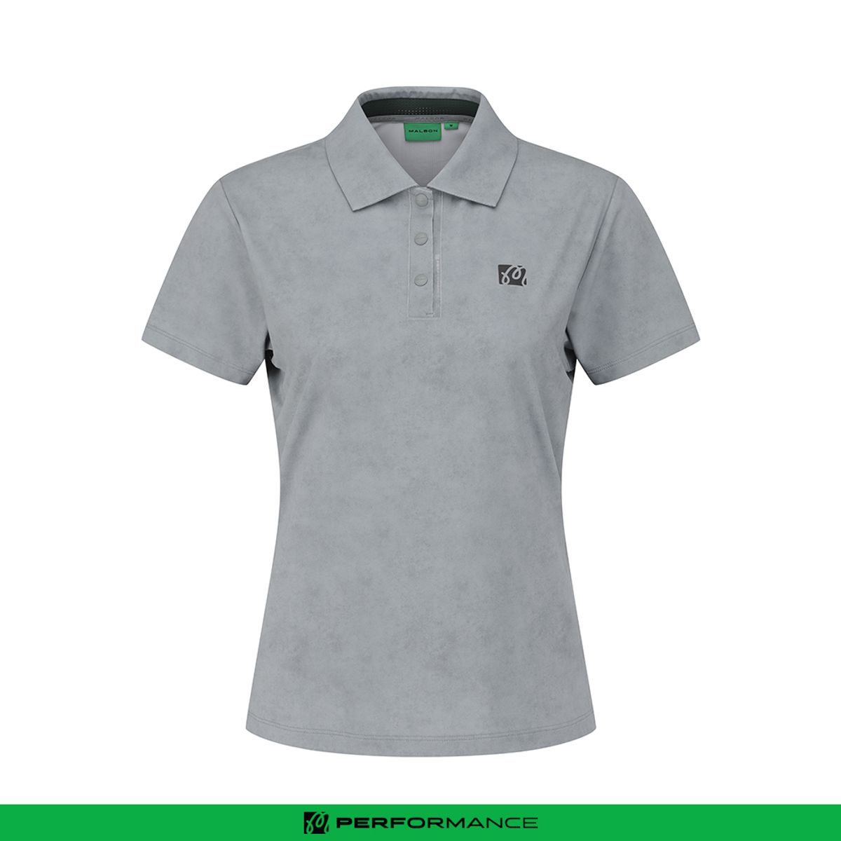 말본 골프(MALBON GOLF) 퍼포먼스 반팔 폴로 티셔츠 GRAY (WOMAN)