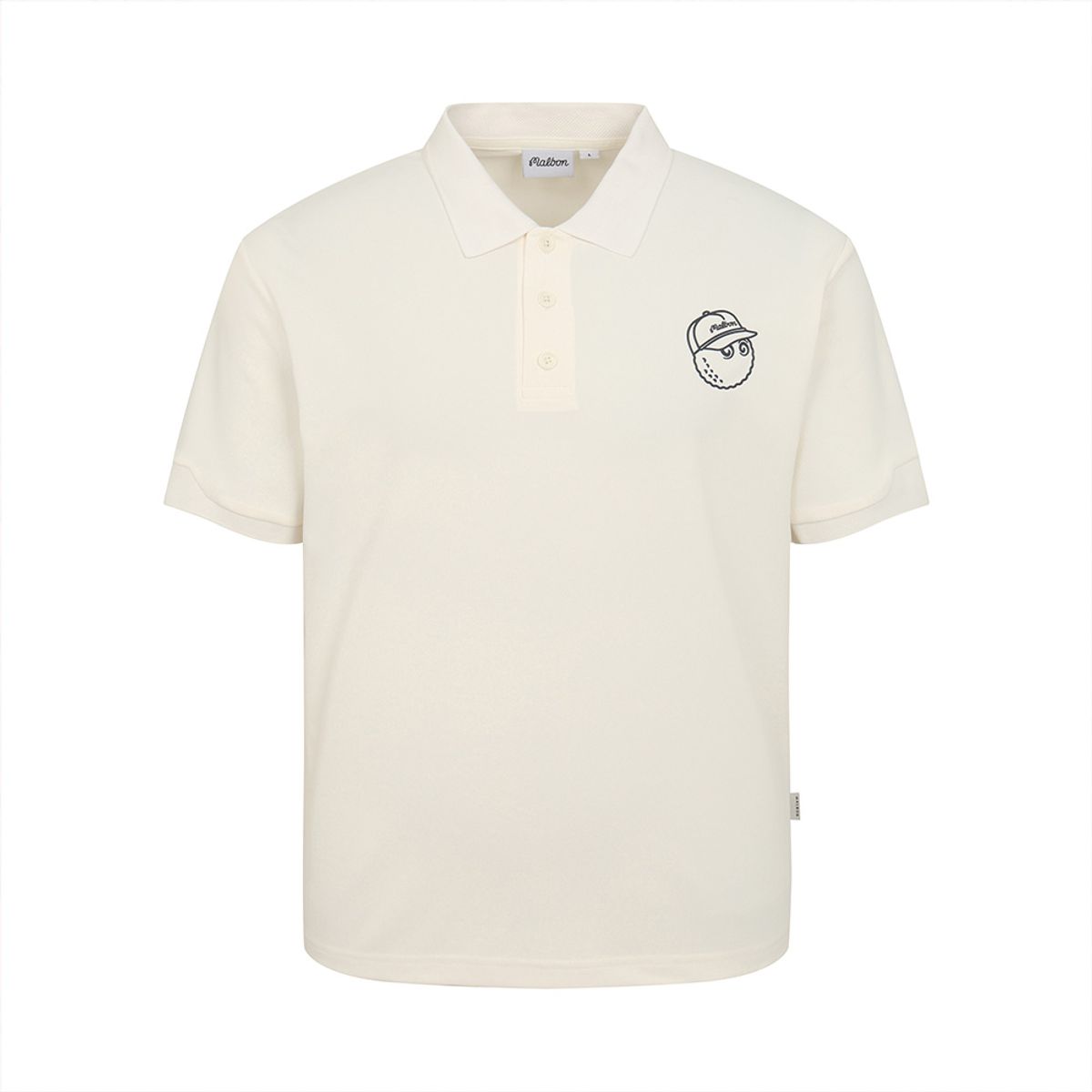 말본 골프(MALBON GOLF) 버킷 포인트 베이직 폴로 티셔츠 CREAM (MAN)