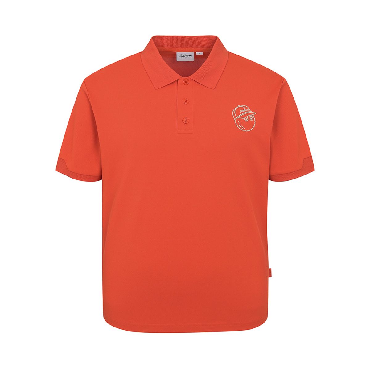 말본 골프(MALBON GOLF) 버킷 포인트 베이직 폴로 티셔츠 RED (MAN)