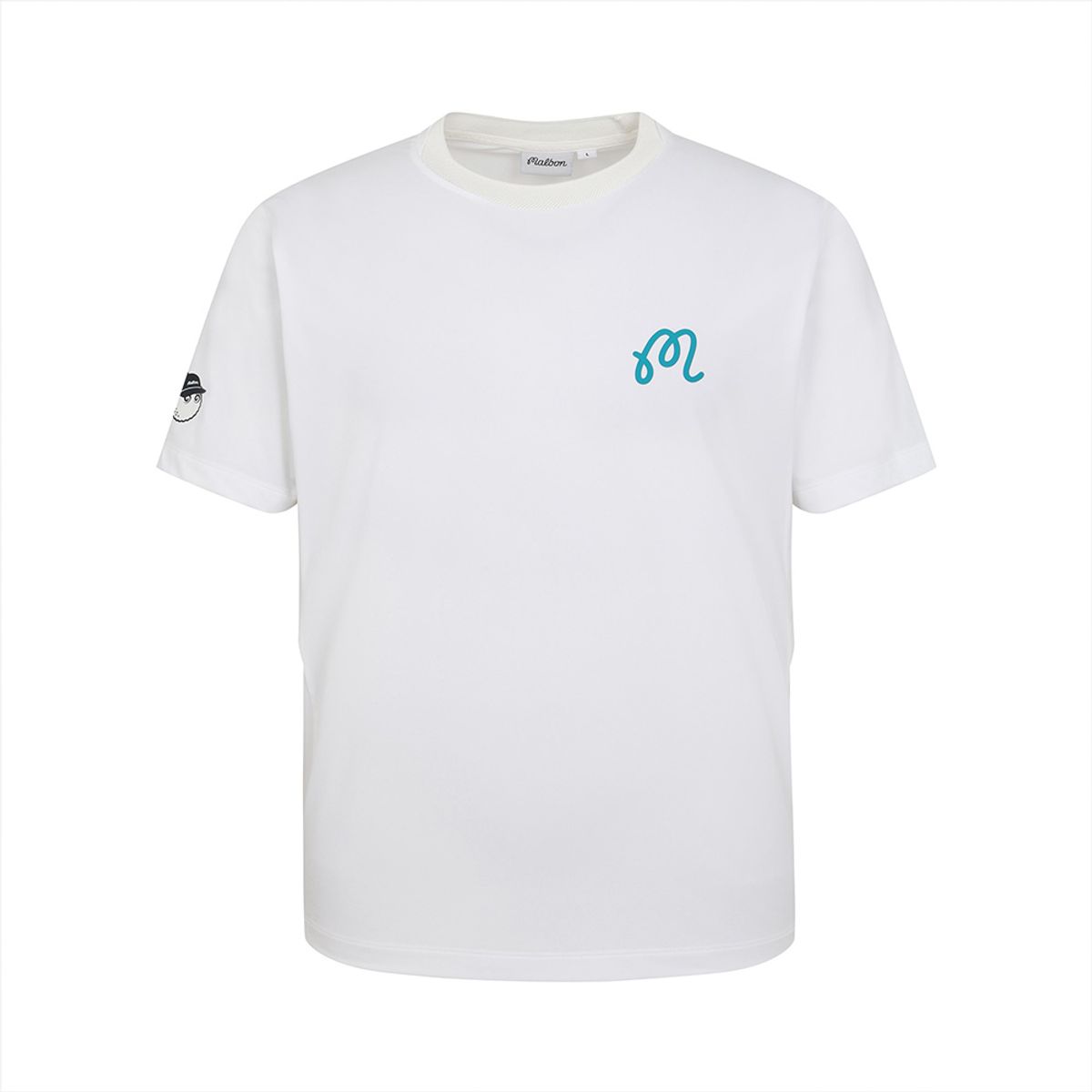 말본 골프(MALBON GOLF) 플레이어 기능성 벤틸 라운드 티셔츠 OFF WHITE (MAN)