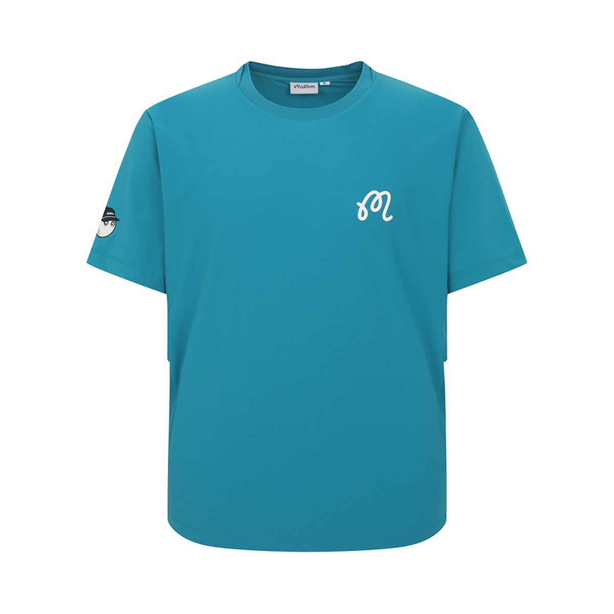 말본 골프(MALBON GOLF) 플레이어 기능성 벤틸 라운드 티셔츠 PEACOCK GREEN (MAN)