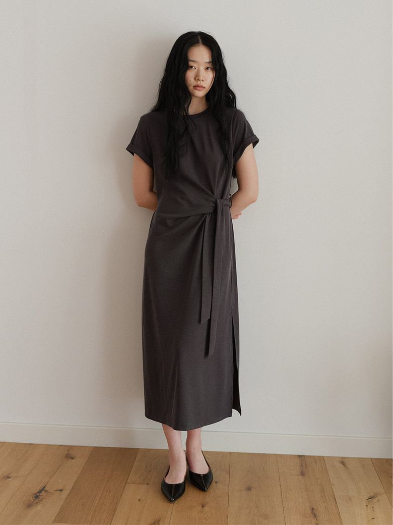 Soft Structure Tie Dress (2color)