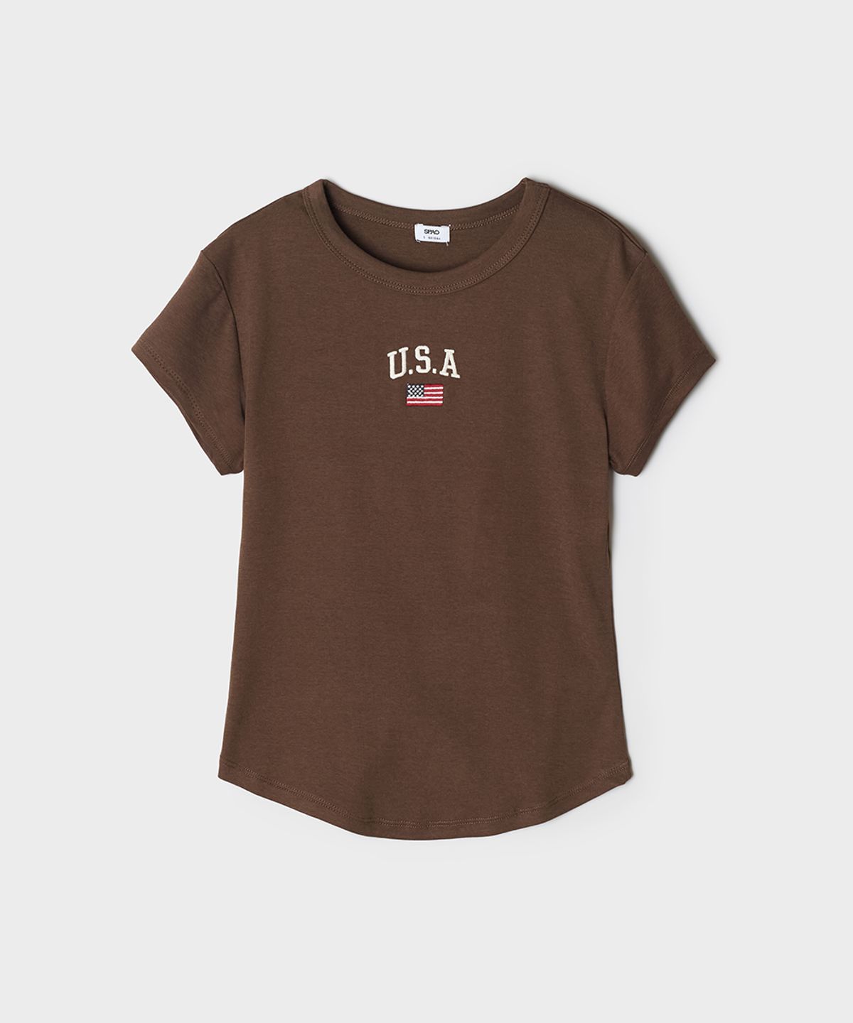 스파오(SPAO) U.S.A 슬림핏 반팔티_SPRPG26G50