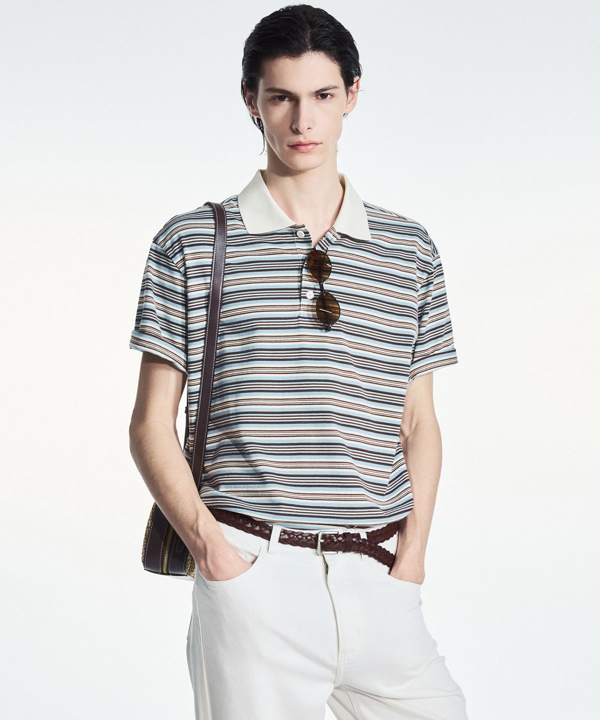 티엔지티(TNGT) Stripe Polo (Light Blue) TNTS6E207B2