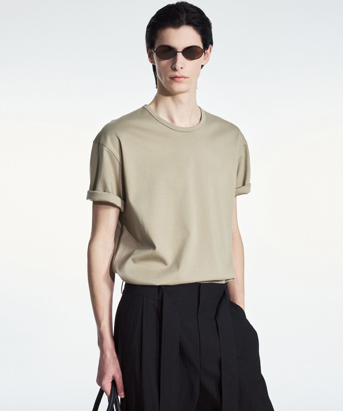 티엔지티(TNGT) Takisada Japanese Cotton Tee (Khaki) TNTS6E203K2