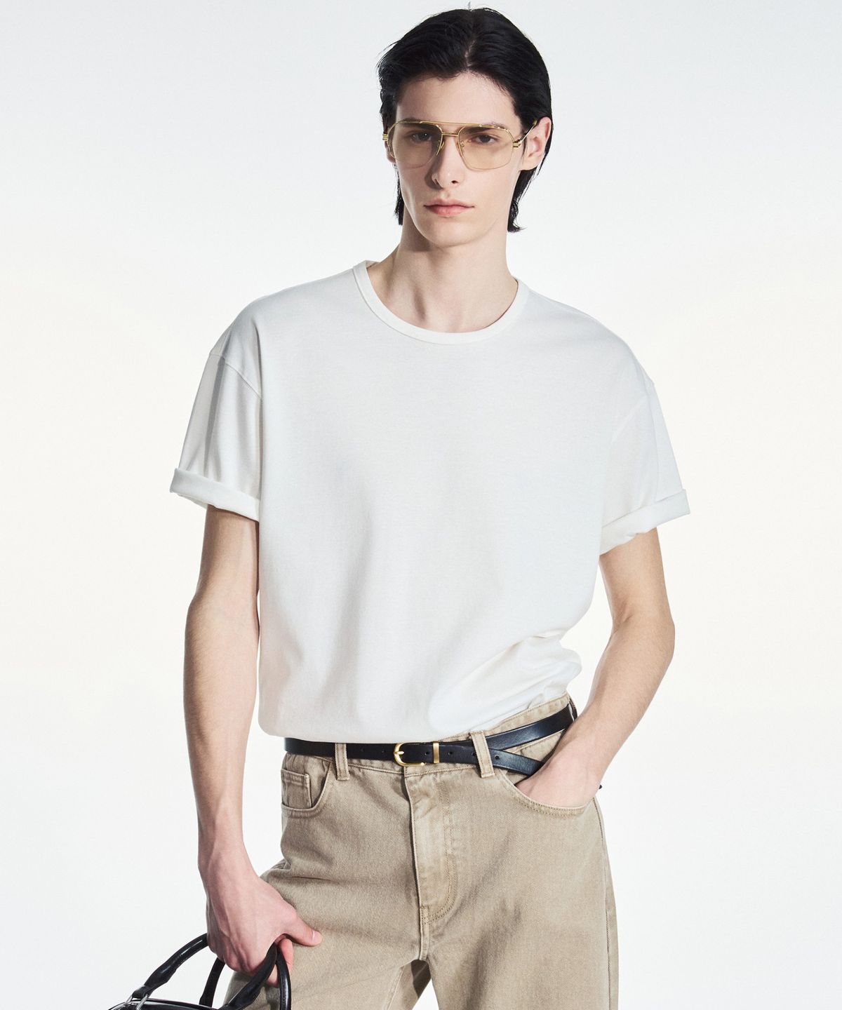 티엔지티(TNGT) Takisada Japanese Cotton Tee (White) TNTS6E203WT