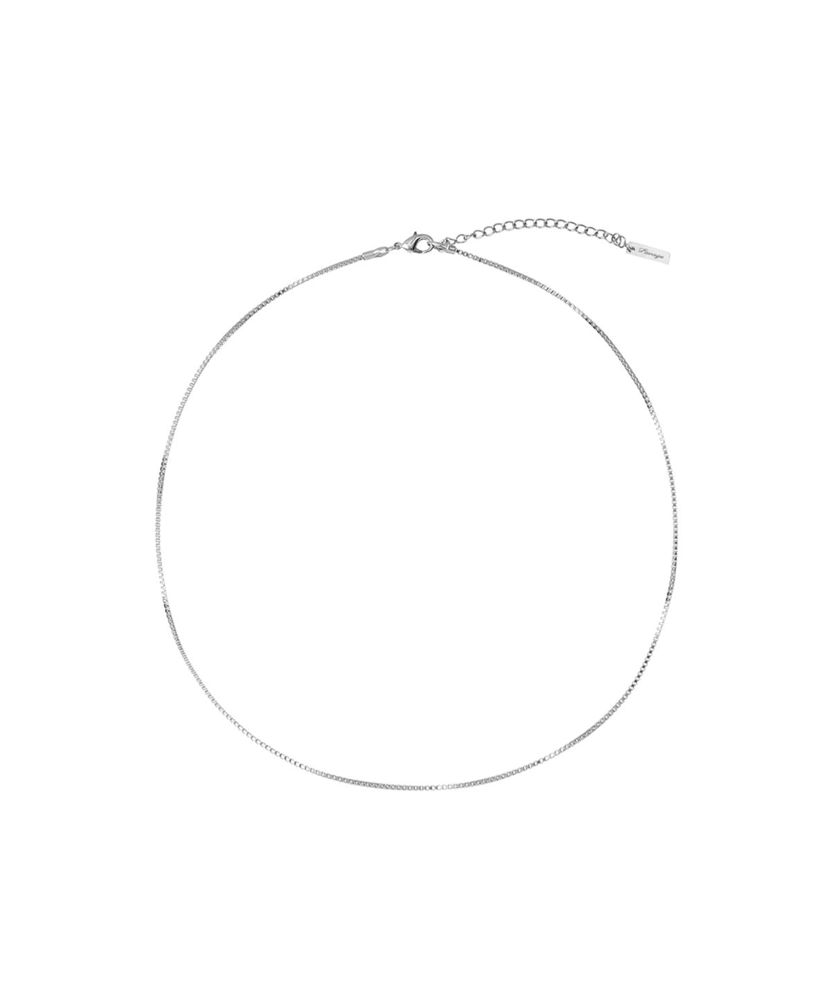 세비지(SAVAGE) Silver Box Chain Necklace