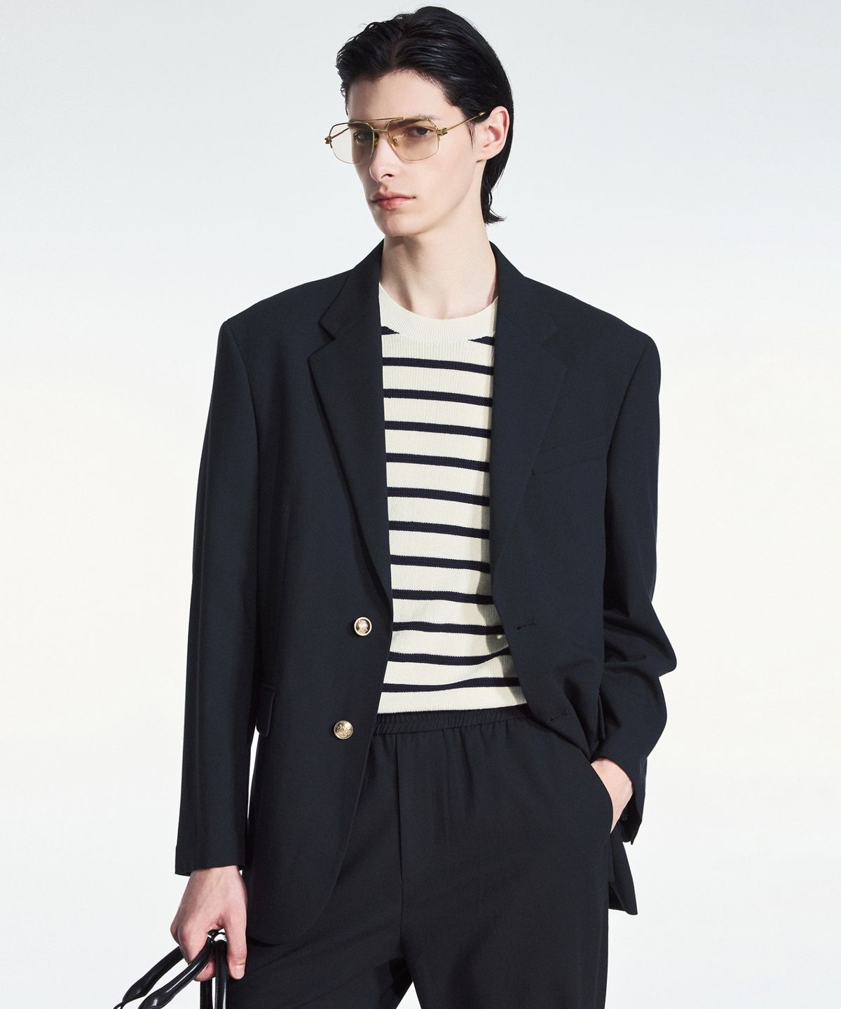티엔지티(TNGT) Comfort Linen Jacket (Dark Navy) TNJA6E203N2