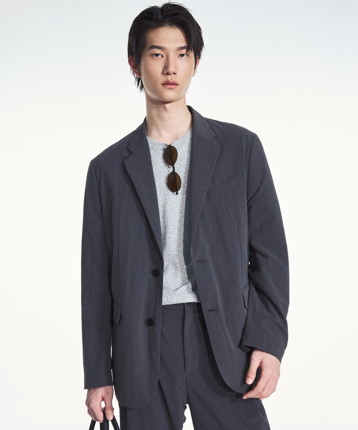 티엔지티(TNGT) Comfort Nylon Jacket (Grey) TNJA6E202G2