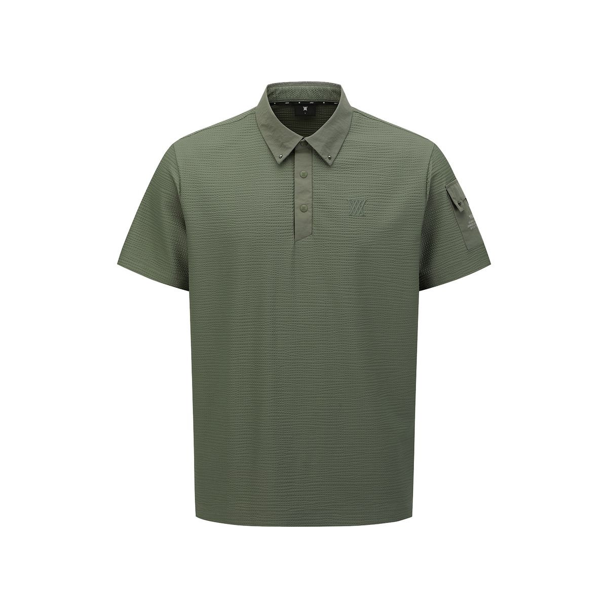 어뉴골프(ANEW GOLF) MEN SLEEVE POCKET SHORT T-SHIRT_KH