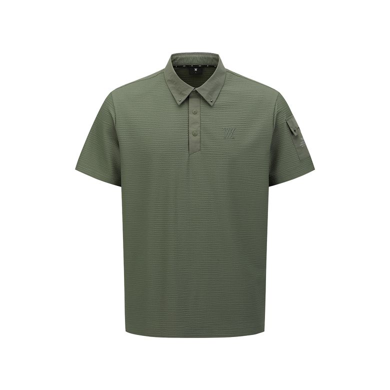MEN SLEEVE POCKET SHORT T-SHIRT_KH