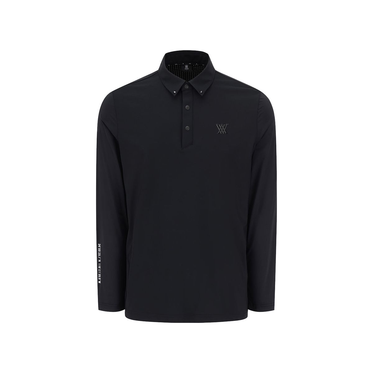 어뉴골프(ANEW GOLF) MEN BACK AIR DOT LONG T-SHIRT_BK