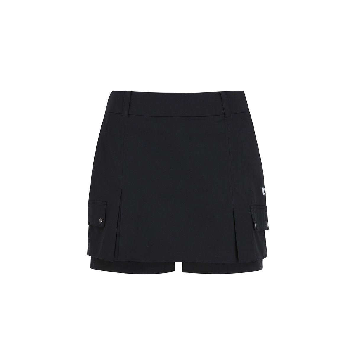 어뉴골프(ANEW GOLF) WOMEN INCISION HALF PANTS_BK