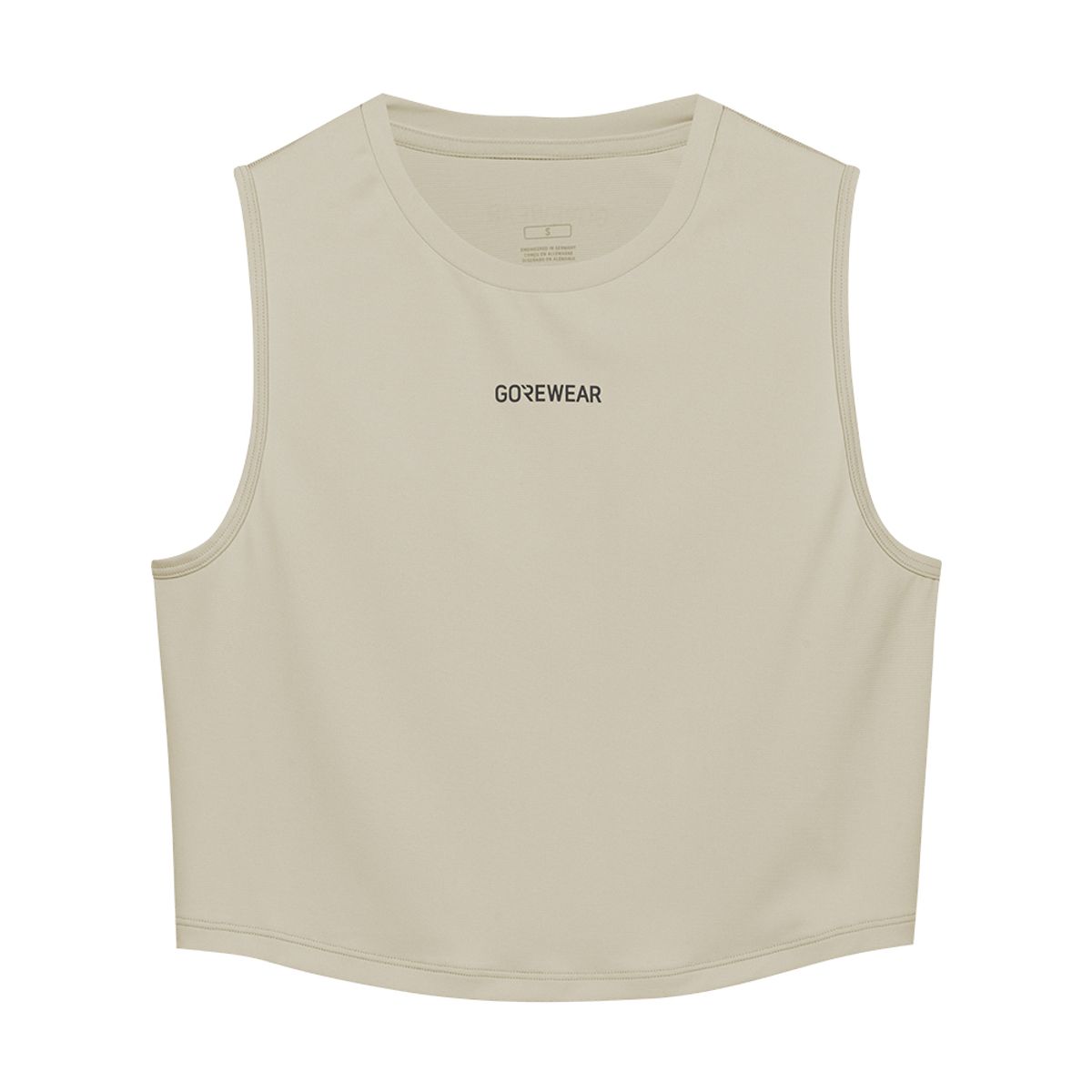 고어웨어(GOREWEAR) 컨커브 크롭 탑 싱글렛 우먼 - 테크 베이지 (여성용)
