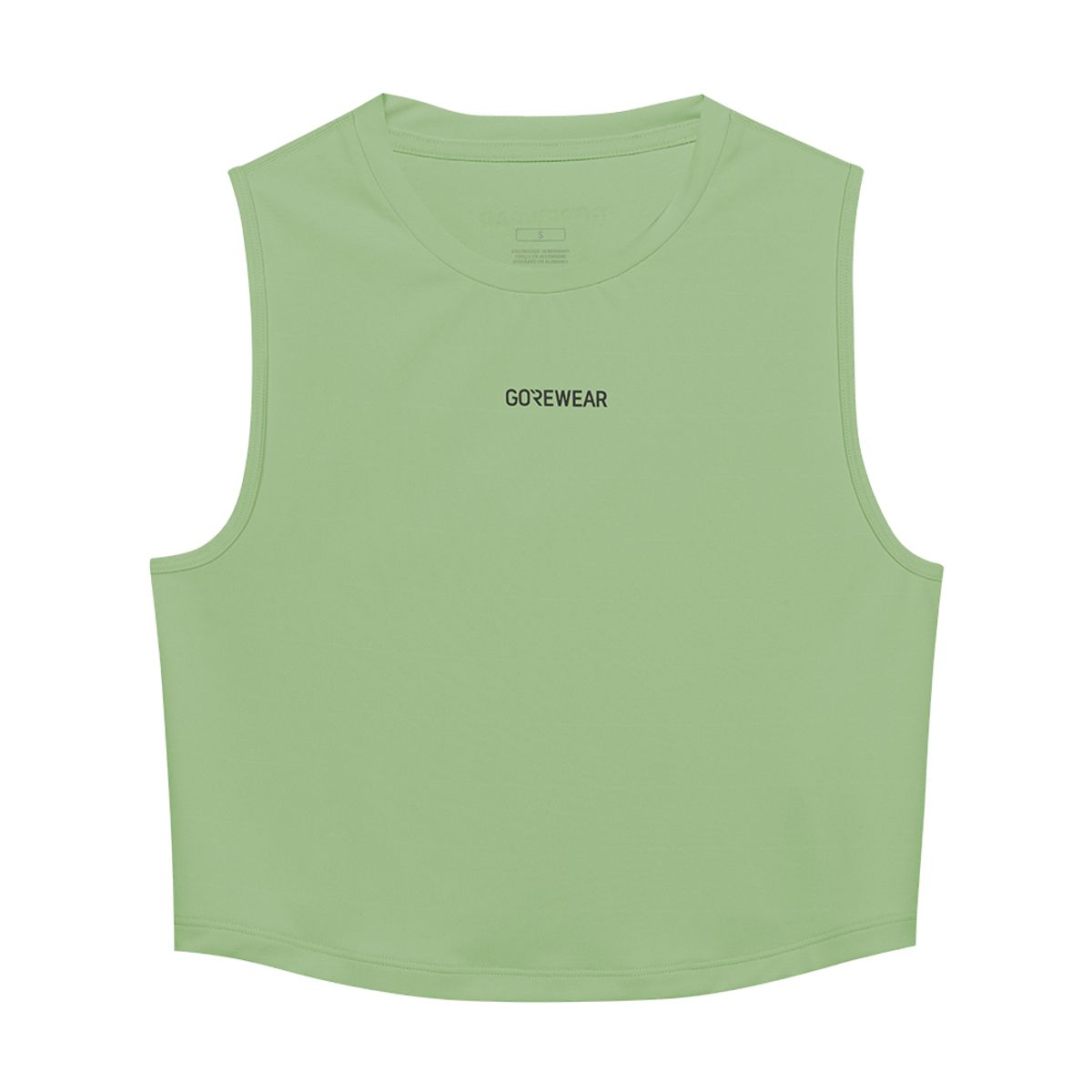 고어웨어(GOREWEAR) 컨커브 크롭 탑 싱글렛 우먼 - 스프링 그린 (여성용)