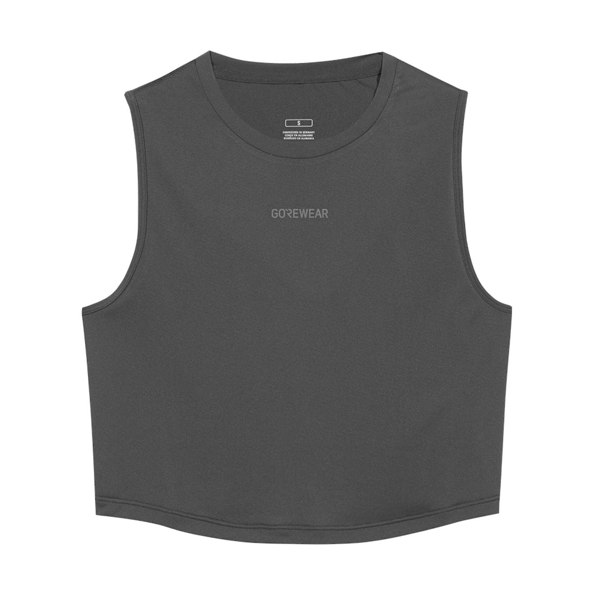 고어웨어(GOREWEAR) 컨커브 크롭 탑 싱글렛 우먼 - 블랙 (여성용)
