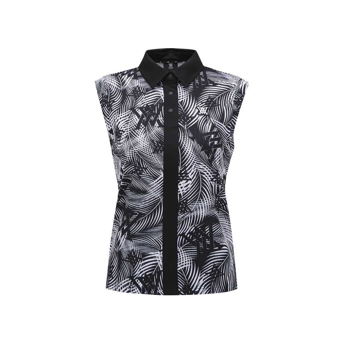 어뉴골프(ANEW GOLF) WOMEN COLLARED SLEEVELESS_BK