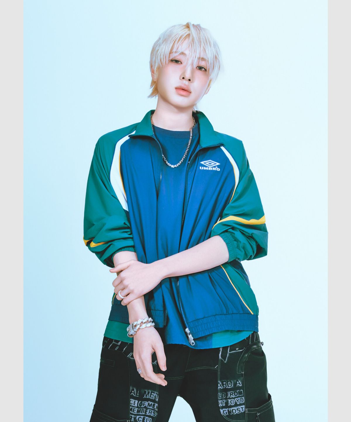 엄브로(UMBRO) HBL 풋볼 헤리티지 바람막이 자켓 네이비 UR221CJK51