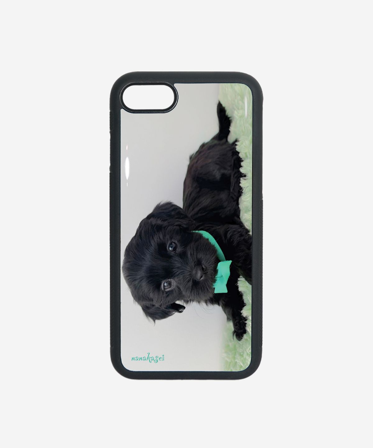 나나카세이(NANAKASEI) mint ribbon puppy case