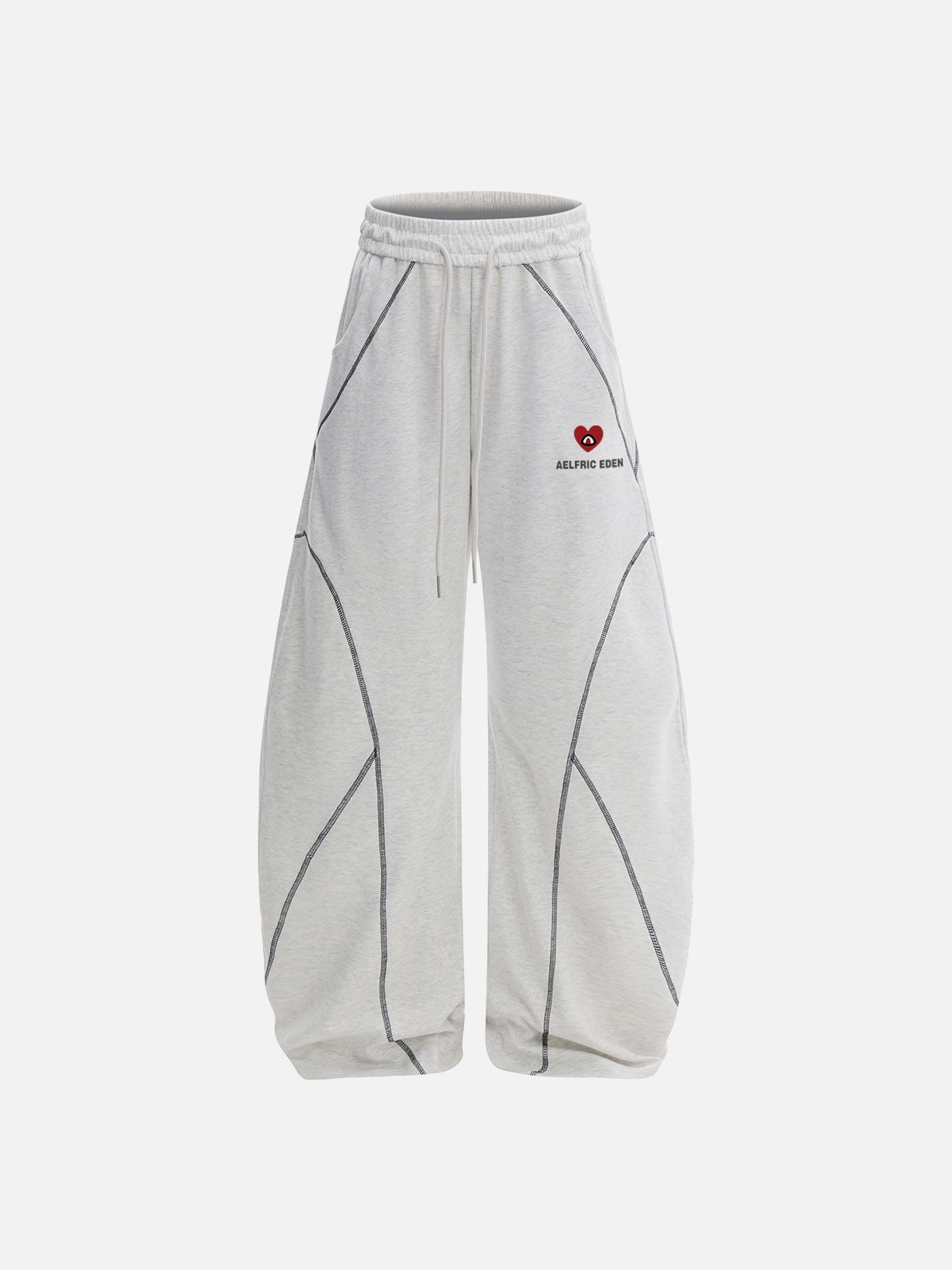 엘프릭 에덴(AELFRIC EDEN) Aelfric Eden Stitch Baggy Barrel Sweatpants 스웨트 팬츠 AE25CPQ31181-01BGRY
