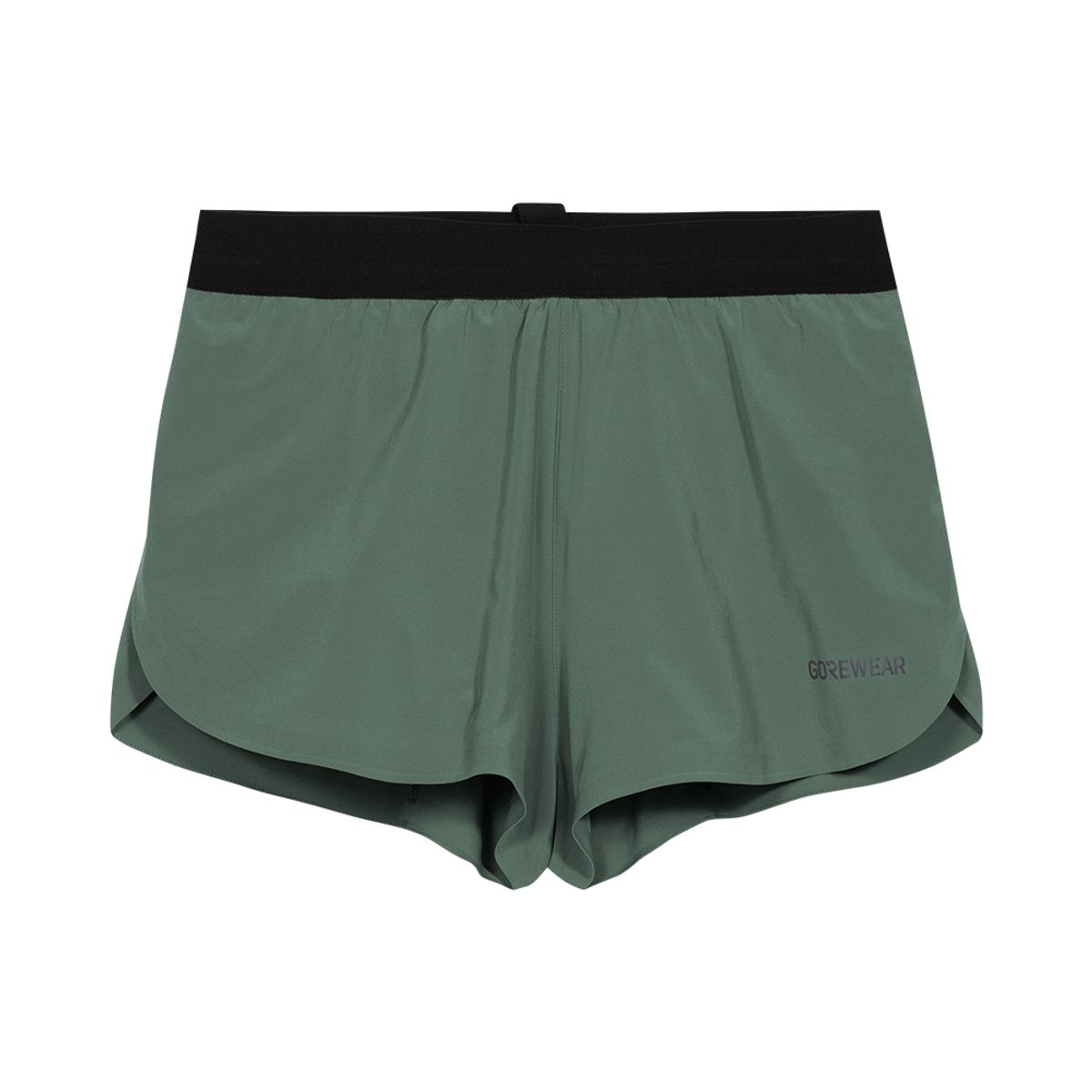 고어웨어(GOREWEAR) 컨커브 스플릿 러닝 쇼츠 - 슬레이트 그린 (남성용) 2부 마라톤 바지