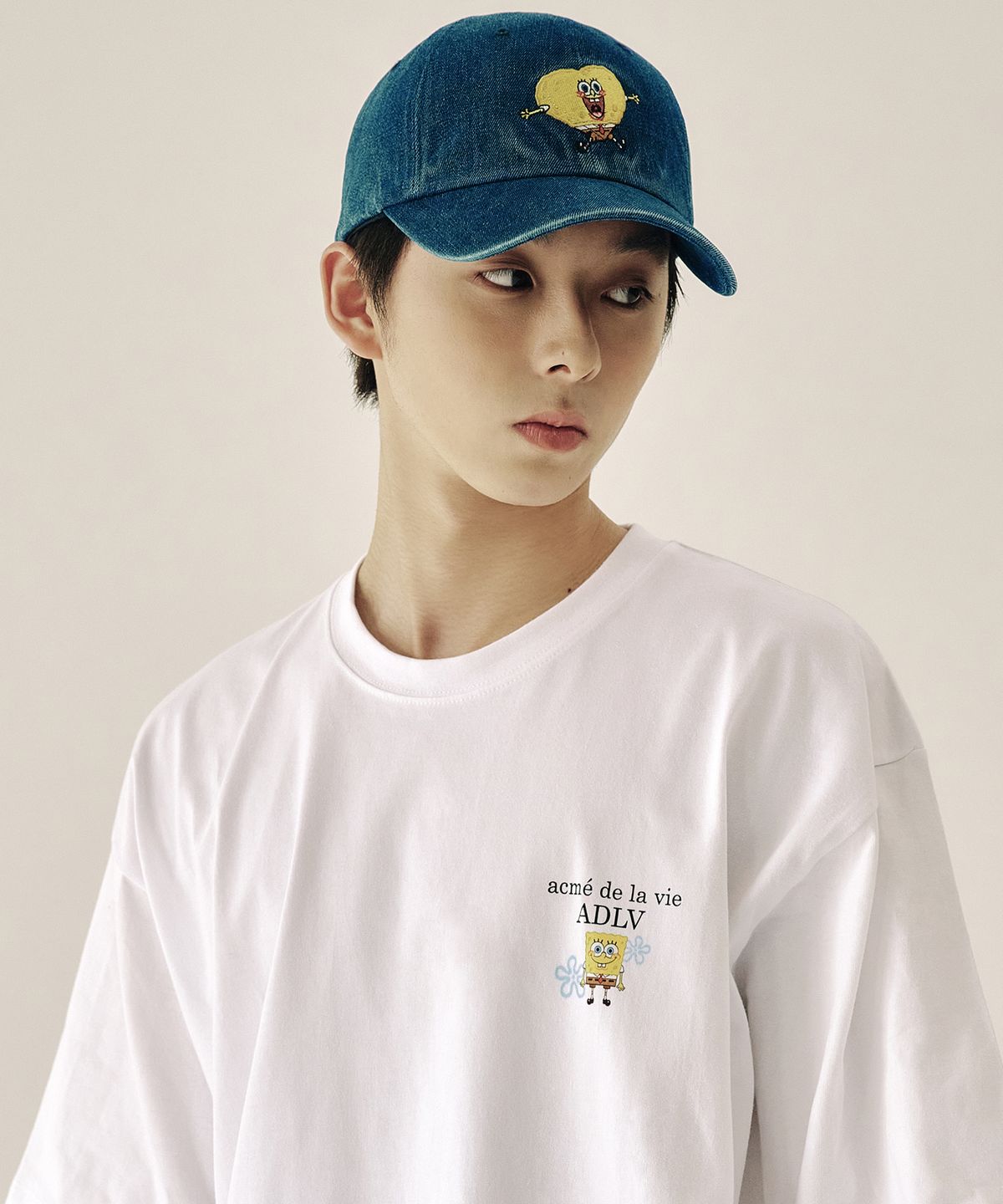 아크메드라비(ACME DE LA VIE) SPONGEBOB GREAT DENIM BALL CAP