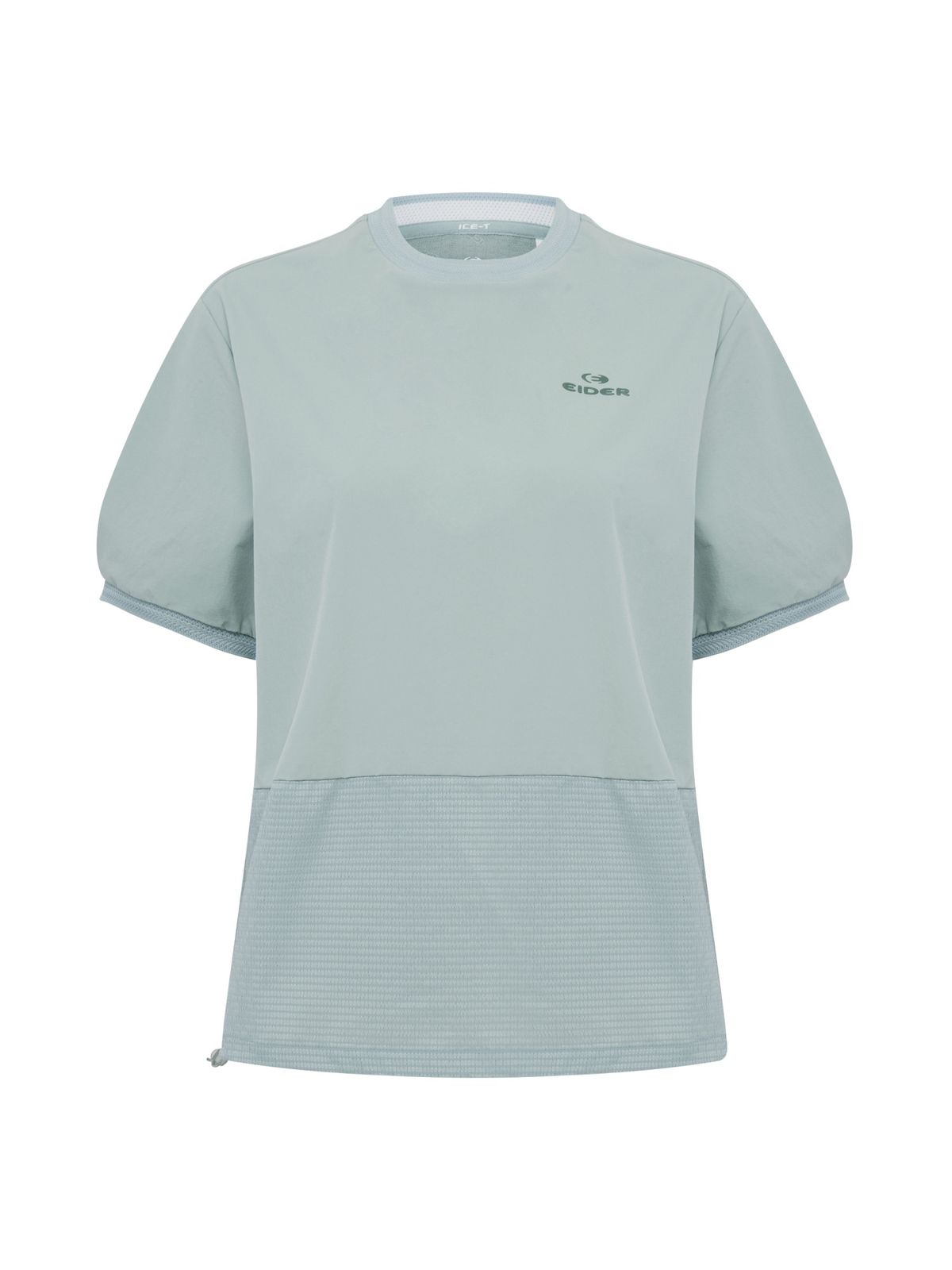 아이더(EIDER) ON THE ROCK (온더락) 여성 하이브리드 반팔 라운드 티셔츠_MINT