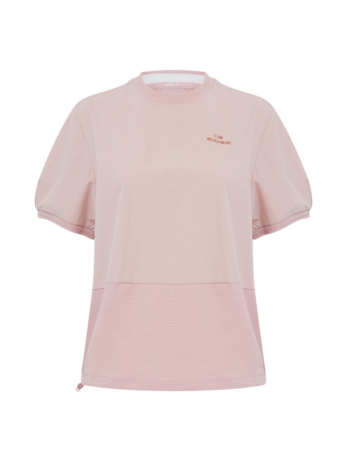 아이더(EIDER) ON THE ROCK (온더락) 여성 하이브리드 반팔 라운드 티셔츠_Light Pink