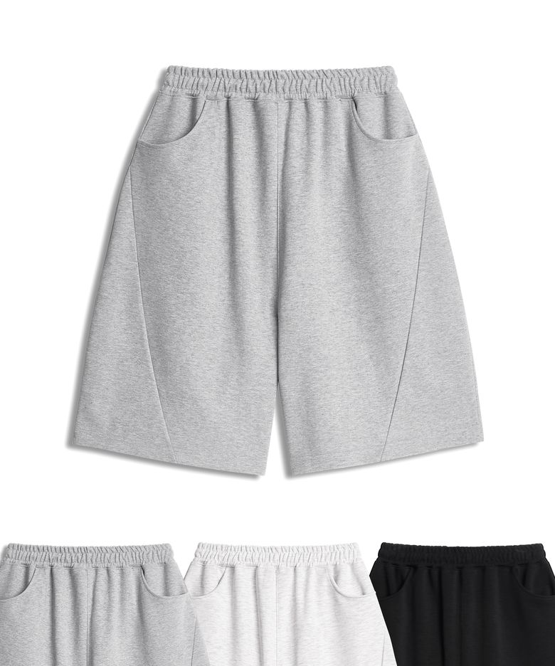오드 커브드 스웨트 하프 팬츠 ( 3Color )